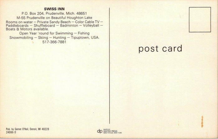 Swiss Inn (Vina Del Mar Motel) - Old Postcard Photo